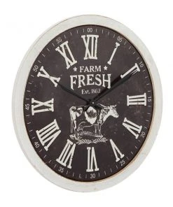Grayson Lane 23.5-in x 23.5-in Black Analogue Round Wall Standard Clock -GRAYSON LANE shop 330862159 AlternateImage5 l