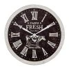 Grayson Lane 23.5-in x 23.5-in Black Analogue Round Wall Standard Clock