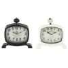 Grayson Lane 7-in x 8-in Black Set of 2 Analogue Rectangle Tabletop Standard Clock