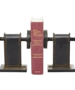 Grayson Lane 2-Piece 8-in x 4-in Black Contemporary Bookend