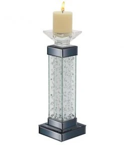 Grayson Lane 1-Candle Glass Pillar Candle Holder