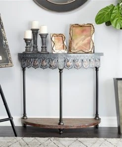 Grayson Lane Grey Metal Farmhouse Console Table 7 Grayson Lane Grey Metal Farmhouse Console Table -GRAYSON LANE shop 330862169 AlternateImage2 l