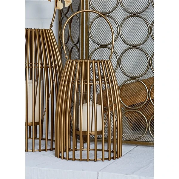 330862185_AlternateImage1_l.jpg Grayson Lane 1-Candle Gold/Metal Lantern Candle Holder -GRAYSON LANE shop 330862185 AlternateImage1 l