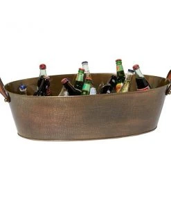 Grayson Lane 8-L Grey Stainless Steel Ice Bucket/Wine Holder