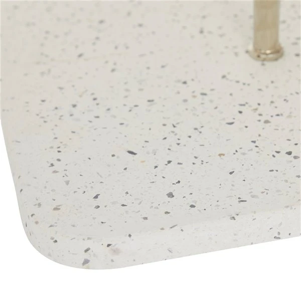 Grayson Lane 2-Tier White Stoneware Cake Stand 3 Grayson Lane 2-Tier White Stoneware Cake Stand - Image 3