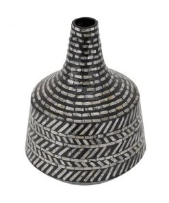 Grayson Lane 1-Piece 15.80-in x 12.15-in Black Contemporary Vase