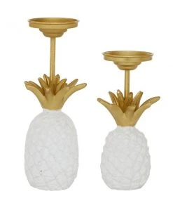 Grayson Lane White 1-Candle Metal Pillar Candle Holder - Set of 2 -GRAYSON LANE shop 330862205 AlternateImage5 l