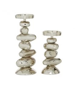 Grayson Lane 1-Candle Metal Pillar Candle Holder - Set of 2 -GRAYSON LANE shop 330862219 AlternateImage5 l