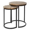 Grayson Lane 2-Piece Contemporary Metal Accent Table Set