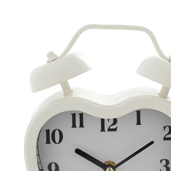 Grayson Lane 8-in x 6.5-in White Analogue Novelty Tabletop Standard Clock 3 Grayson Lane 8-in x 6.5-in White Analogue Novelty Tabletop Standard Clock - Image 3