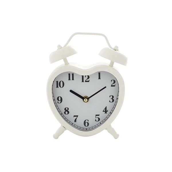 Grayson Lane 8-in x 6.5-in White Analogue Novelty Tabletop Standard Clock 4 Grayson Lane 8-in x 6.5-in White Analogue Novelty Tabletop Standard Clock - Image 4