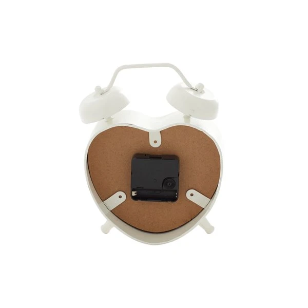 Grayson Lane 8-in x 6.5-in White Analogue Novelty Tabletop Standard Clock 5 Grayson Lane 8-in x 6.5-in White Analogue Novelty Tabletop Standard Clock - Image 5