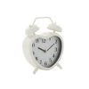 Grayson Lane 8-in x 6.5-in White Analogue Novelty Tabletop Standard Clock