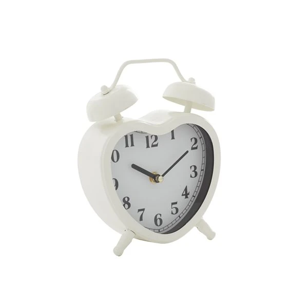 Grayson Lane 8-in x 6.5-in White Analogue Novelty Tabletop Standard Clock 1 Grayson Lane 8-in x 6.5-in White Analogue Novelty Tabletop Standard Clock