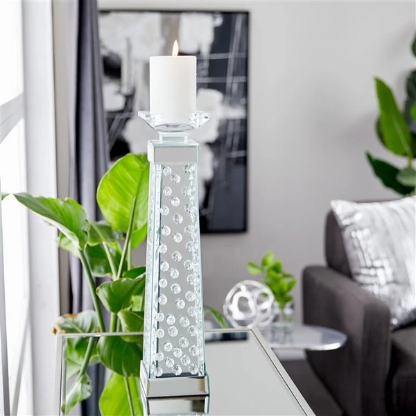 330862239_AlternateImage1_l.jpg Grayson Lane 1-Candle Glass Pillar Candle Holder - Clear -GRAYSON LANE shop 330862239 AlternateImage1 l