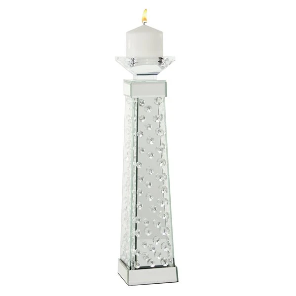 330862239_MainImage_001_l.jpg Grayson Lane 1-Candle Glass Pillar Candle Holder - Clear -GRAYSON LANE shop 330862239 MainImage 001 l