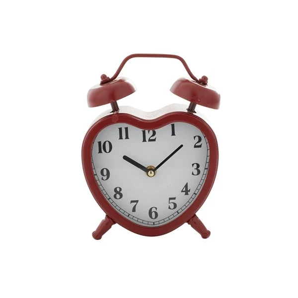 Grayson Lane 8-in x 6.5-in Red Analogue Novelty Tabletop Standard Clock 4 Grayson Lane 8-in x 6.5-in Red Analogue Novelty Tabletop Standard Clock - Image 4