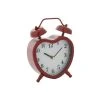 Grayson Lane 8-in x 6.5-in Red Analogue Novelty Tabletop Standard Clock