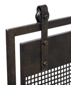 Grayson Lane 9-in Black Iron 1-Panel Scroll Fireplace Screen -GRAYSON LANE shop 330862243 AlternateImage2 l