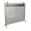 Grayson Lane 9-in Black Iron 1-Panel Scroll Fireplace Screen