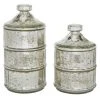 Grayson Lane 2-Piece 12.05-in x 6.2-in Grey Classic Decorative Jar