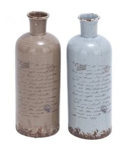 Grayson Lane 2-Piece 15-in x 5-in Brown/Tan Classic Vase