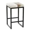 Grayson Lane Black Counter Height (22-in to 26-in) Upholstered Bar Stool