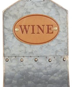 Grayson Lane 3-Bottle Grey Metal Farmhouse Wine Holder -GRAYSON LANE shop 330862259 AlternateImage2 l
