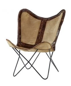 Grayson Lane Rustic Brown Butterfly Chair