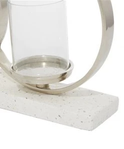 Grayson Lane 3-Candle Stone Pillar Candle Holder - White -GRAYSON LANE shop 330862275 AlternateImage4 l