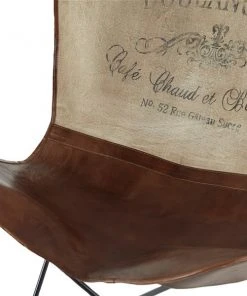 Grayson Lane Rustic Brown Cotton Butterfly Chair -GRAYSON LANE shop 330862294 AlternateImage3 l