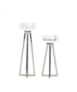 Grayson Lane 1-Candle White Metal Pillar Candle Holder - Set of 2 9 Grayson Lane 1-Candle White Metal Pillar Candle Holder - Set of 2 -GRAYSON LANE shop 330862295 AlternateImage5 l