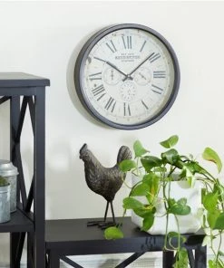 Grayson Lane 14-in x 14-in Brown Analogue Round Wall Standard Clock 7 Grayson Lane 14-in x 14-in Brown Analogue Round Wall Standard Clock -GRAYSON LANE shop 330862302 AlternateImage2 l