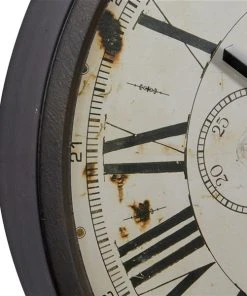 Grayson Lane 14-in x 14-in Brown Analogue Round Wall Standard Clock 8 Grayson Lane 14-in x 14-in Brown Analogue Round Wall Standard Clock -GRAYSON LANE shop 330862302 AlternateImage3 l