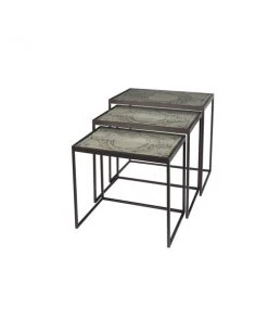 Grayson Lane 3-Piece Traditional Glass Accent Table Set