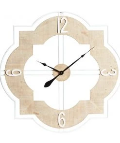 Grayson Lane 34.5-in x 34.5-in Brown Analogue Novelty Wall Standard Clock