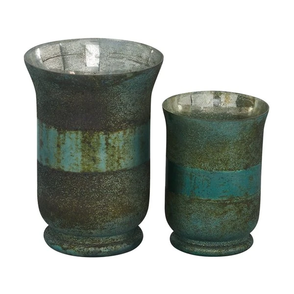 330862335_AlternateImage5_l.jpg Grayson Lane 1-Candle Green Glass Pillar Candle Holder - Set of 2 -GRAYSON LANE shop 330862335 AlternateImage5 l