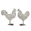 Grayson Lane 2-Piece 13.65-in x 5.65-in Silver Classic Sculpture