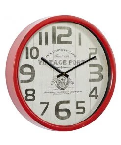 Grayson Lane 14-in x 14-in Red Analogue Round Wall Standard Clock -GRAYSON LANE shop 330862355 AlternateImage5 l