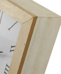 Grayson Lane 9-in x 9-in Brown Analogue Square Tabletop Standard Clock 8 Grayson Lane 9-in x 9-in Brown Analogue Square Tabletop Standard Clock -GRAYSON LANE shop 330862359 AlternateImage3 l