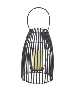 Grayson Lane Metal Lantern Candle Holder - Black