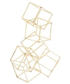 Grayson Lane 1-Piece 20-in x 14-in Gold Modern Sculpture