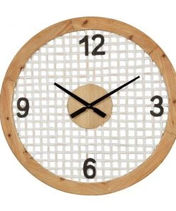 Grayson Lane 24-in x 24-in White Analogue Round Wall Standard Clock