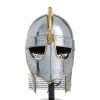 Grayson Lane 1-Piece 17.15-in x 10.70-in Silver Classic Helmet