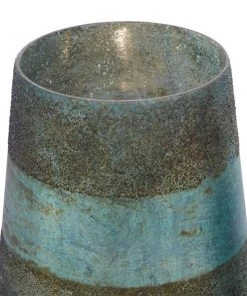 Grayson Lane Green Glass Pillar Candle Holder - Set of 2 -GRAYSON LANE shop 330862392 AlternateImage3 l