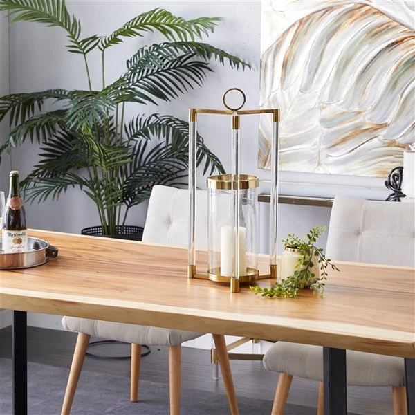 330862395_AlternateImage1_l.jpg Grayson Lane 1-Candle Gold Metal Pillar Candle Holder -GRAYSON LANE shop 330862395 AlternateImage1 l