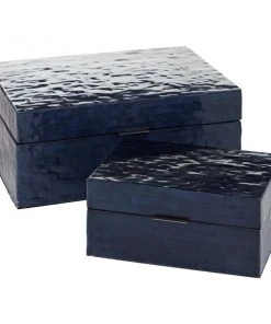 Grayson Lane 2-Piece 5.2-in x 11.95-in Blue Casual Box