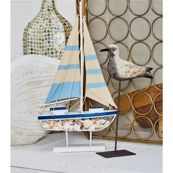 Grayson Lane 1-Piece 25-in x 4-in Blue Casual Sculpture 2 Grayson Lane 1-Piece 25-in x 4-in Blue Casual Sculpture - Image 2