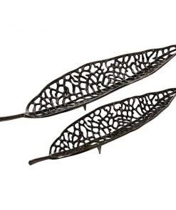 Grayson Lane 2-Piece 2.6-in x 7.0-in Black Contemporary Tray