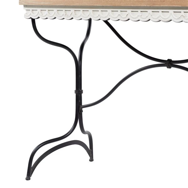 Grayson Lane Brown Wood Modern Console Table 4 Grayson Lane Brown Wood Modern Console Table - Image 4
